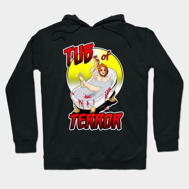 Tub of Terror Official T with Scarah Hoodie by ArtbyMyz